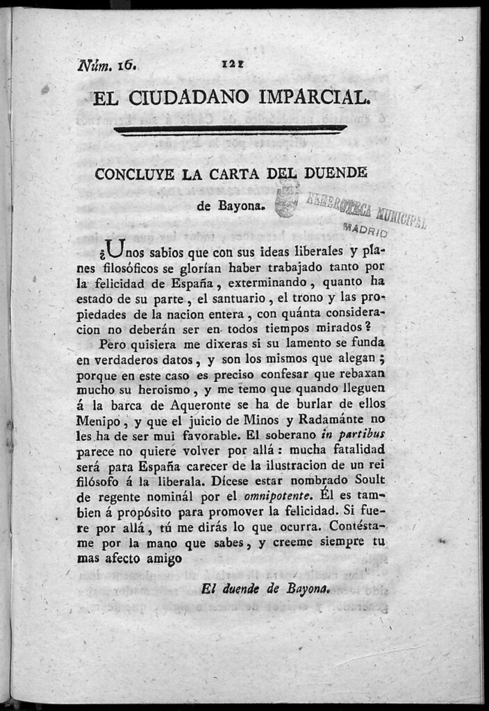 Miniatura de El Ciudadano Imparcial. N. 16