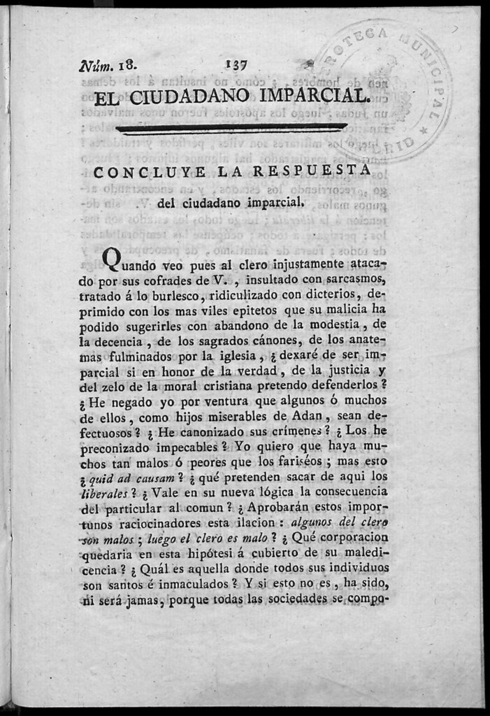 Miniatura de El Ciudadano Imparcial. N. 18