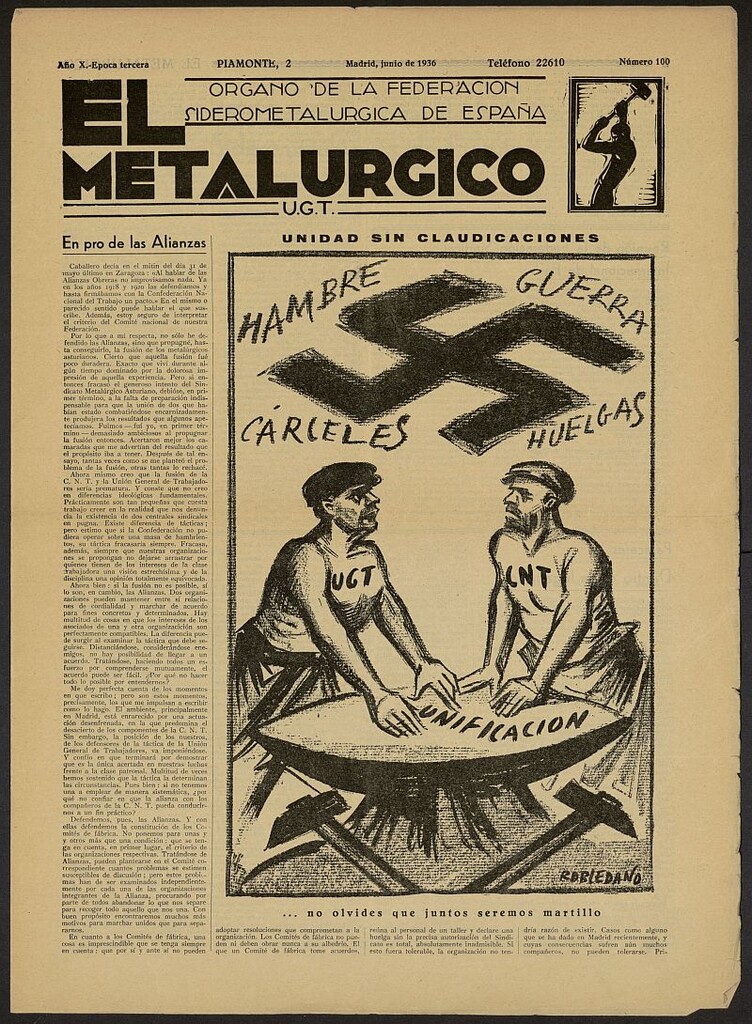 Miniatura de El Metalúrgico de Junio de 1936, nº 100