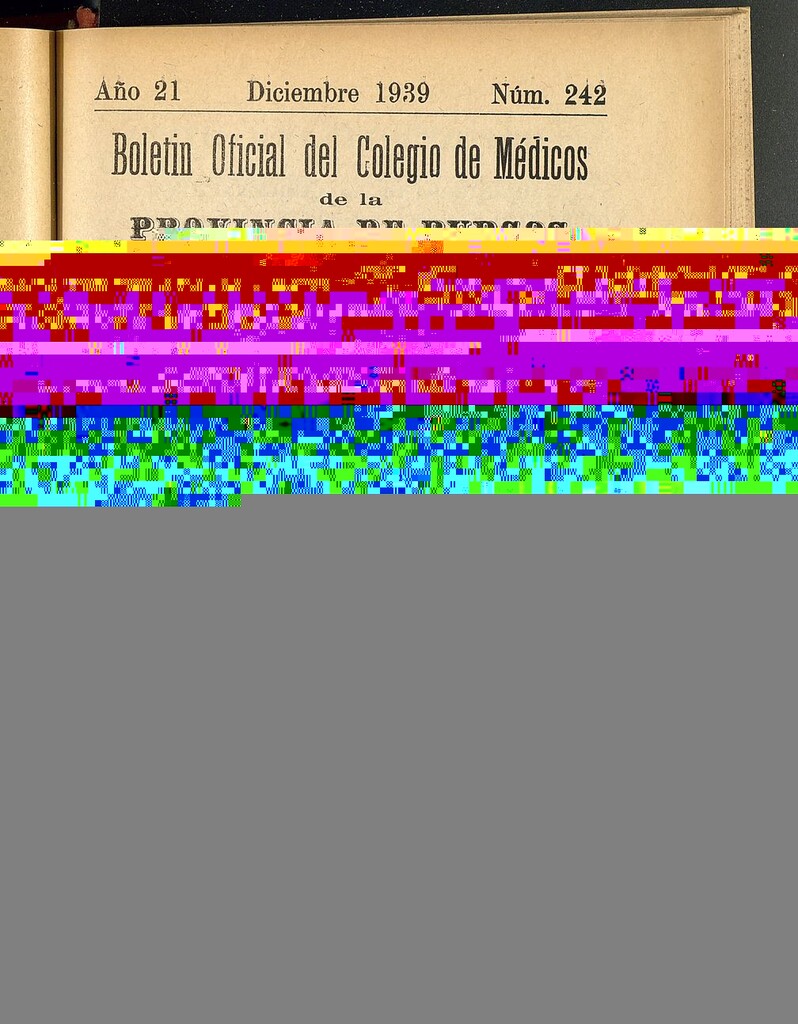 Miniatura de Boletín Oficial del Colegio de Médicos de la Provincia de Burgos. Diciembre de 1939, nº 242