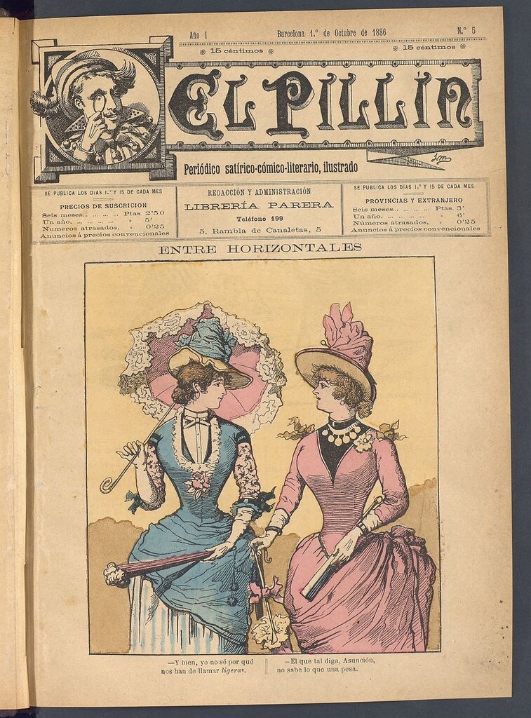 Miniatura de El Pillín : periódico satírico-cómico-literario, ilustrado del 1 de octubre de 1886. Número 5