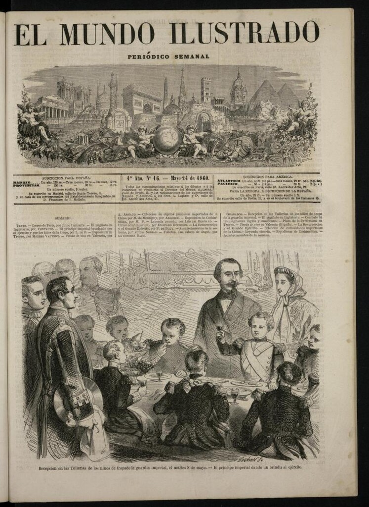 Miniatura de El Mundo Ilustrado: periódico semanal del 24 de mayo de 1860, nº 16