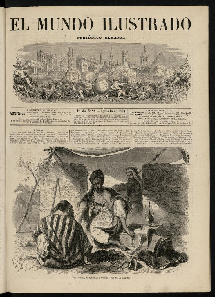 Miniatura de El Mundo Ilustrado: periódico semanal del 16 de agosto de 1860, nº 28