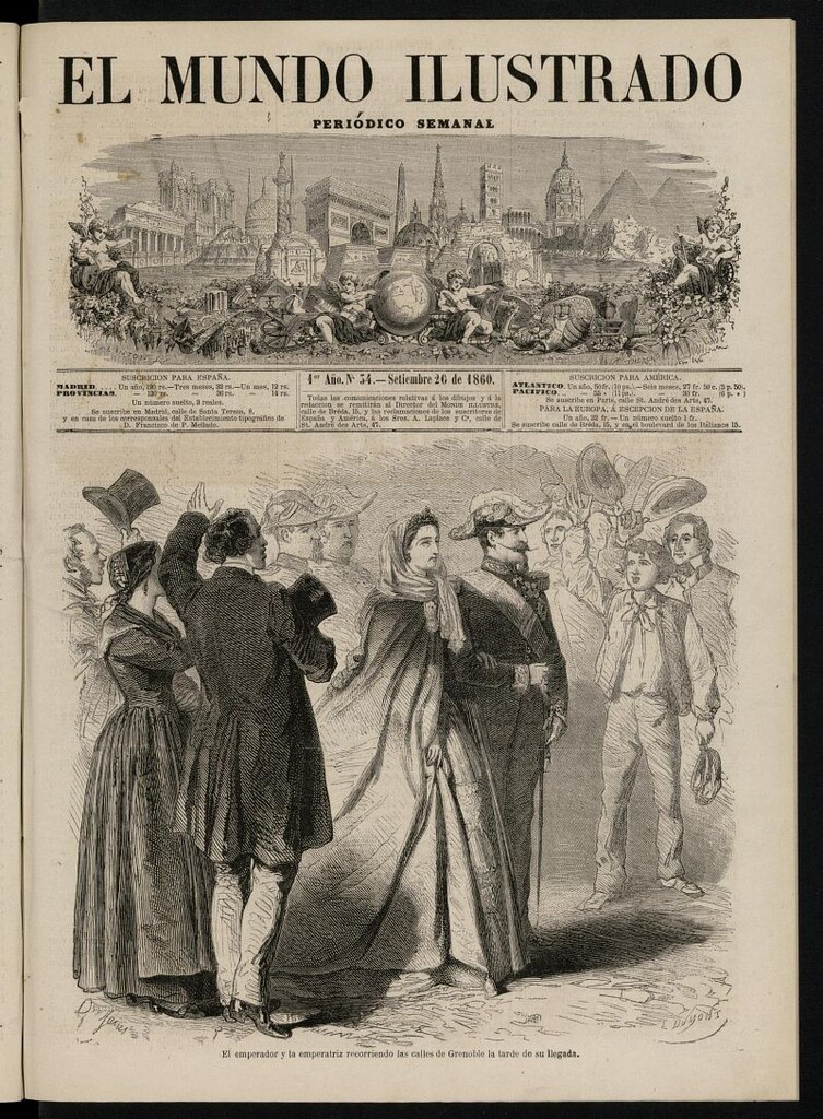 Miniatura de El Mundo Ilustrado: periódico semanal del 20 de septiembre de 1860, nº 34