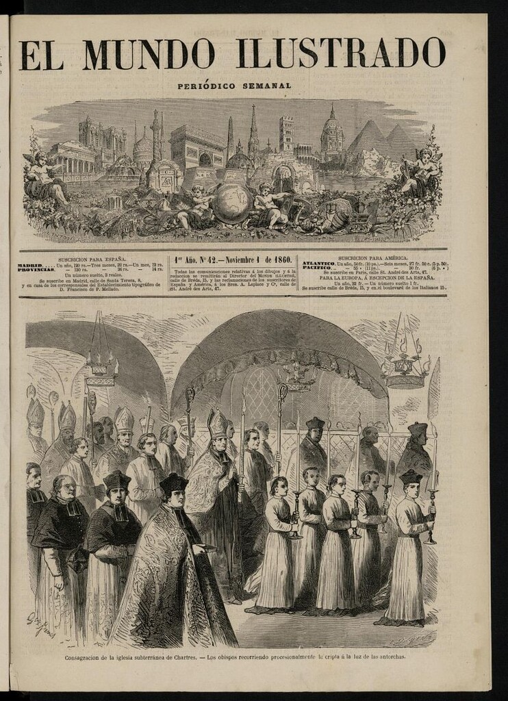 Miniatura de El Mundo Ilustrado: periódico semanal del 1 de noviembre de 1860, nº 42