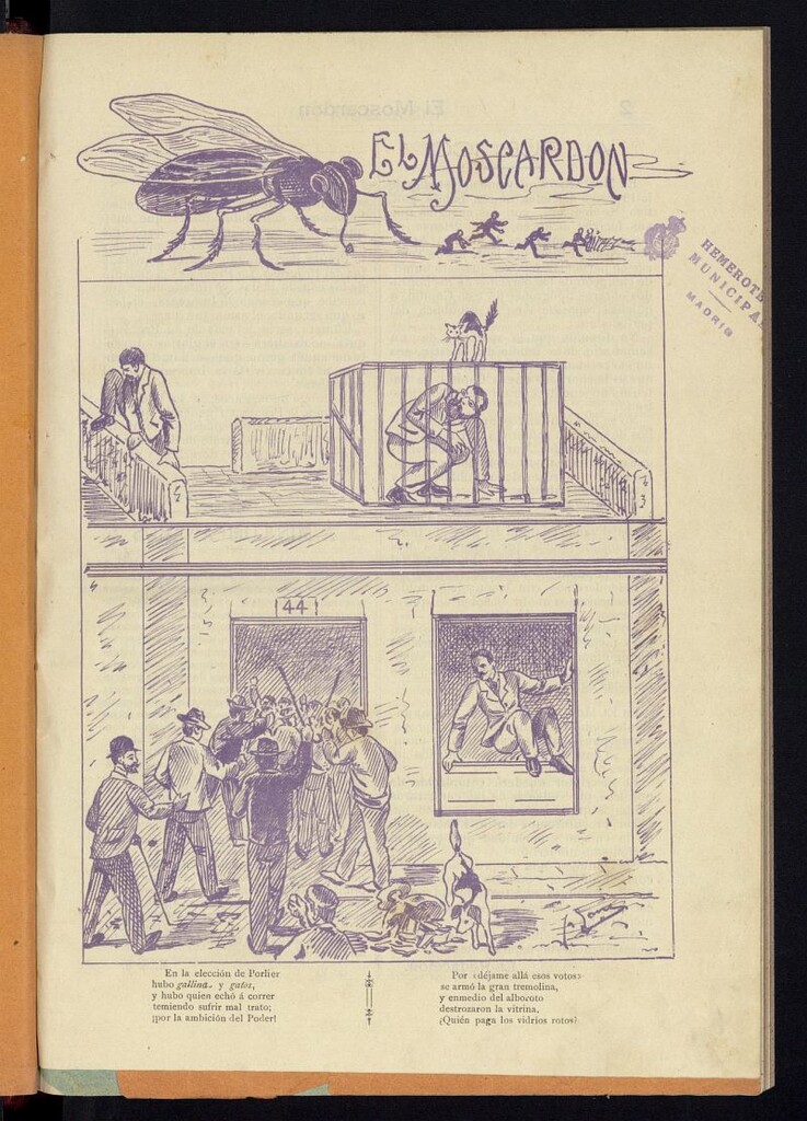 Miniatura de El Moscardón: semanario satírico ilustrado del 25 de noviembre de 1905, nº 1