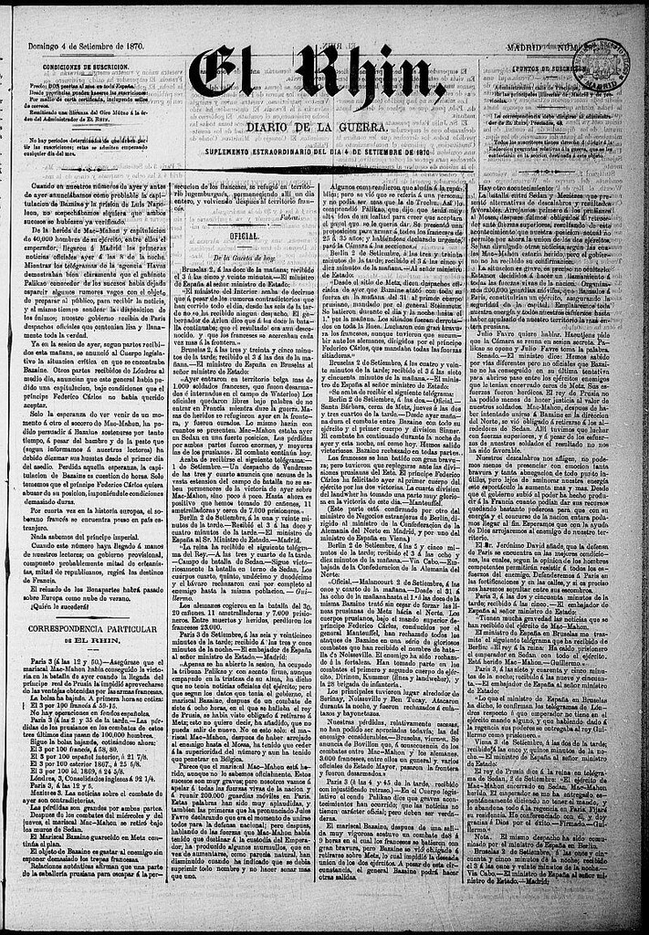 Miniatura de El Rhin: diario de la guerra del 4 de septiembre de 1870, nº 29