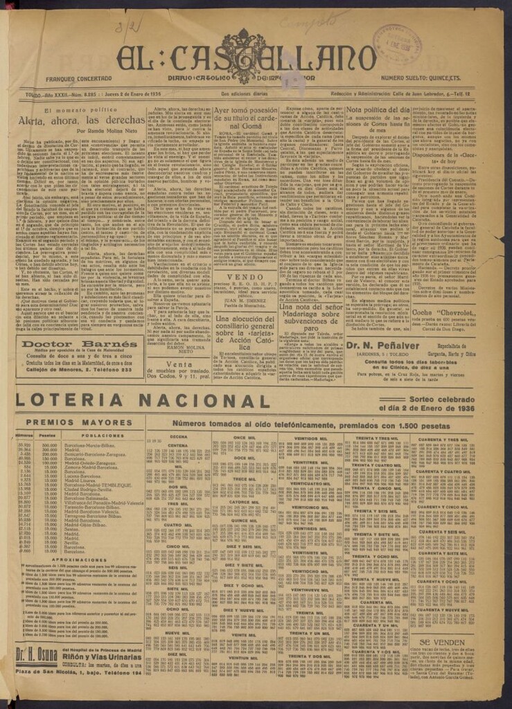 Miniatura de El Castellano (Toledo. 1904)
