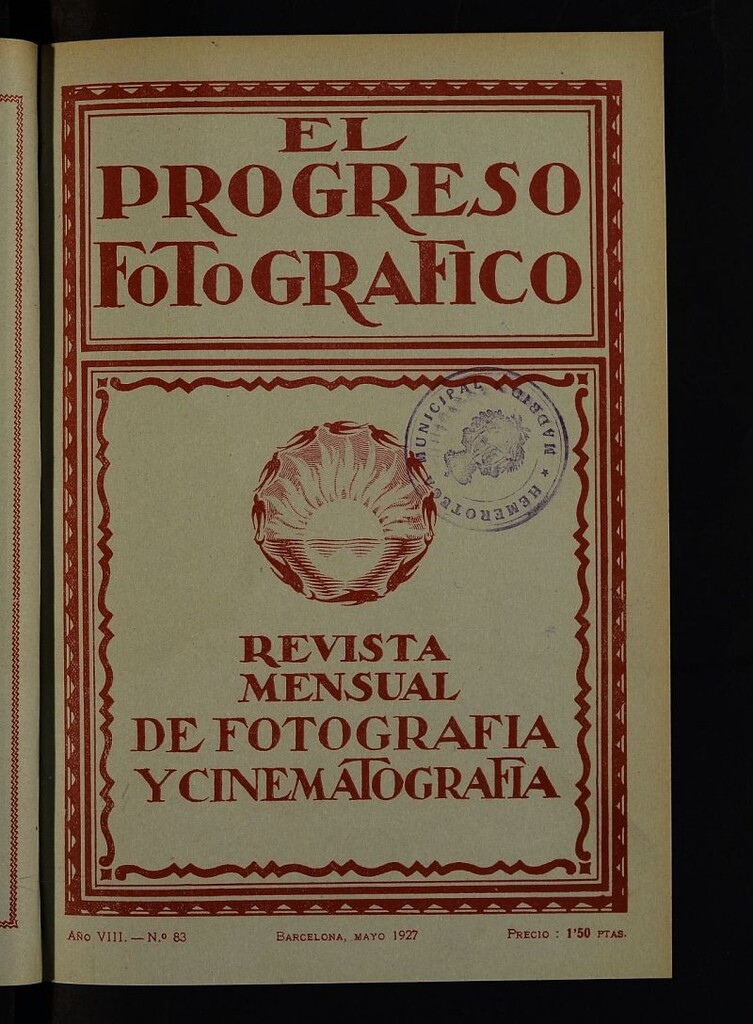 Miniatura de El Progreso Fotográfico : revista mensual ilustrada de fotografía y cinematografía de mayo de 1927, nº 83