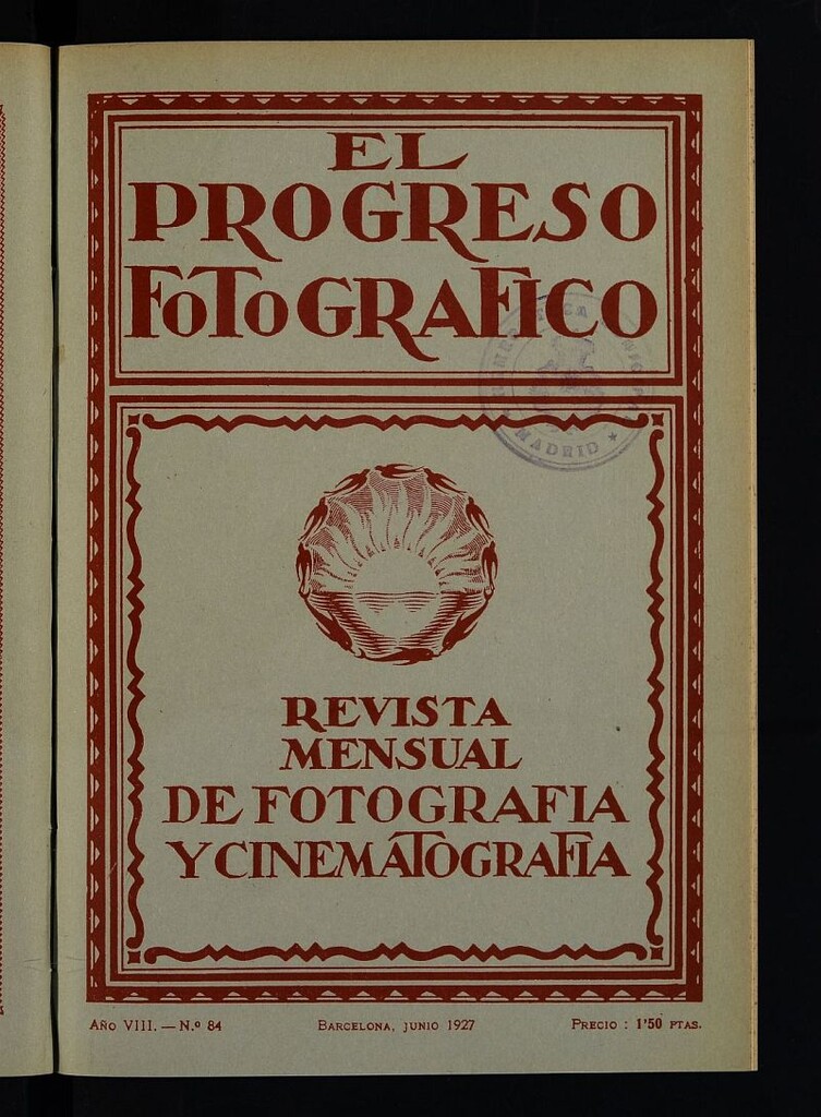 Miniatura de El Progreso Fotográfico : revista mensual ilustrada de fotografía y cinematografía de junio de 1927, nº 84