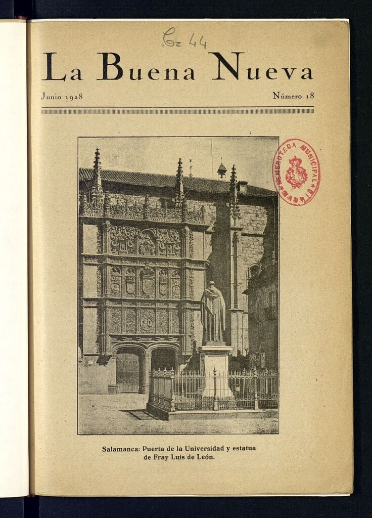 Miniatura de La Buena Nueva: hoja mensual de propaganda evangélica