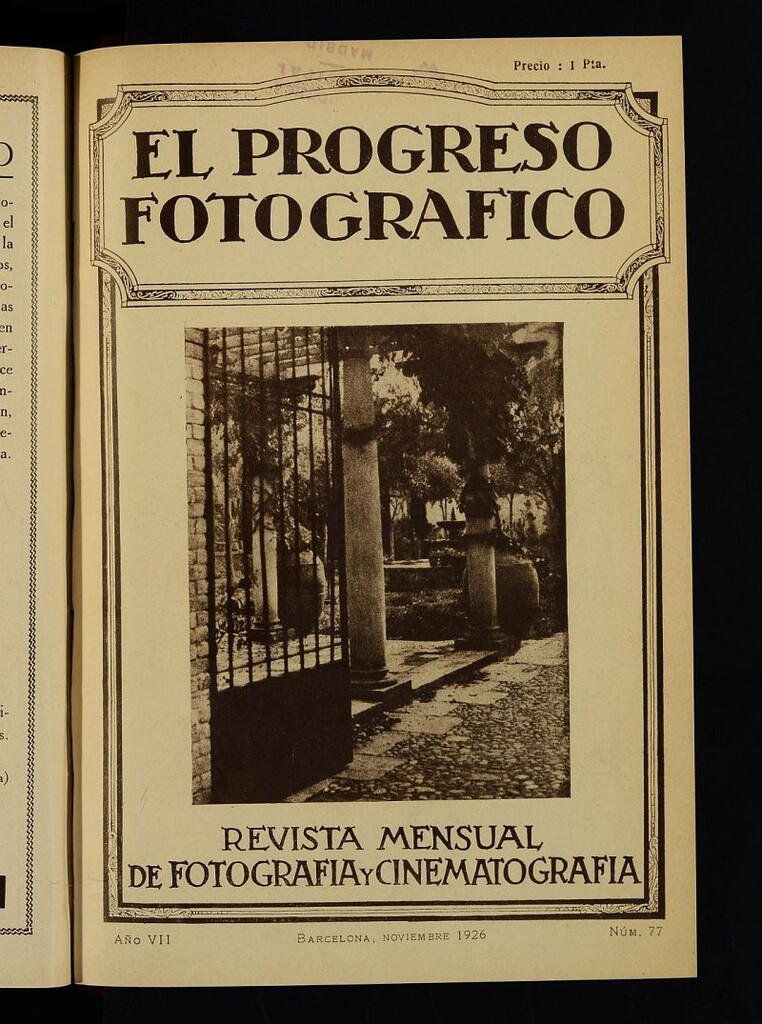 Miniatura de El Progreso Fotográfico : revista mensual ilustrada de fotografía y cinematografía de noviembre de 1926, nº 77