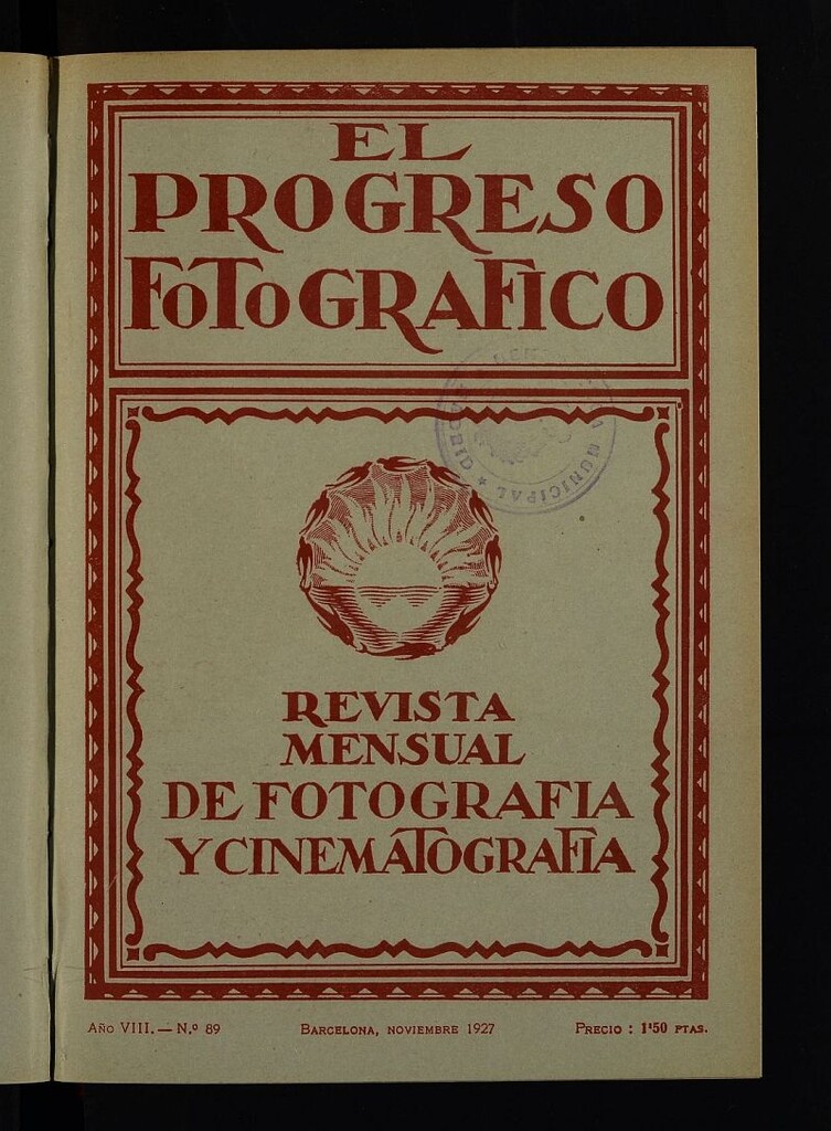 Miniatura de El Progreso Fotográfico : revista mensual ilustrada de fotografía y cinematografía de noviembre de 1927, nº 89