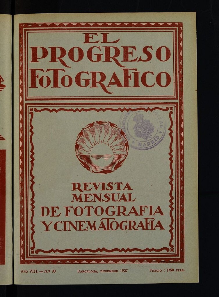 Miniatura de El Progreso Fotográfico : revista mensual ilustrada de fotografía y cinematografía de diciembre de 1927, nº 90