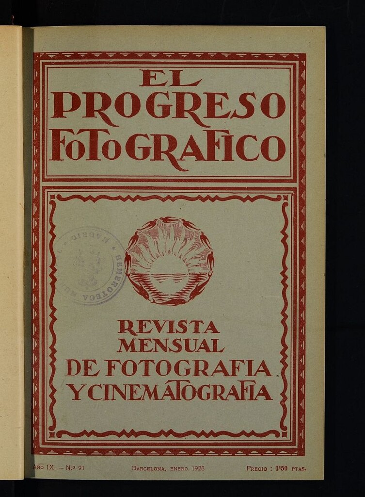 Miniatura de El Progreso Fotográfico : revista mensual ilustrada de fotografía y cinematografía de enero de 1928, nº 91