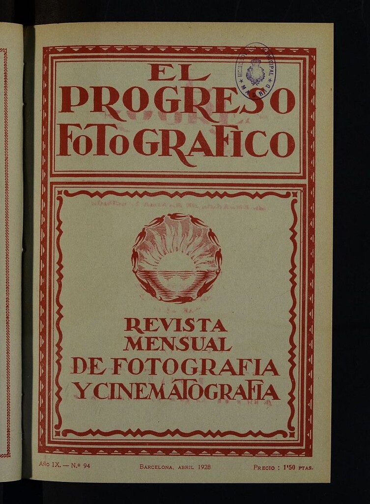 Miniatura de El Progreso Fotográfico : revista mensual ilustrada de fotografía y cinematografía de abril de 1928, nº 94