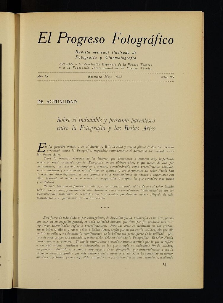 Miniatura de El Progreso Fotográfico : revista mensual ilustrada de fotografía y cinematografía de mayo de 1928, nº 95