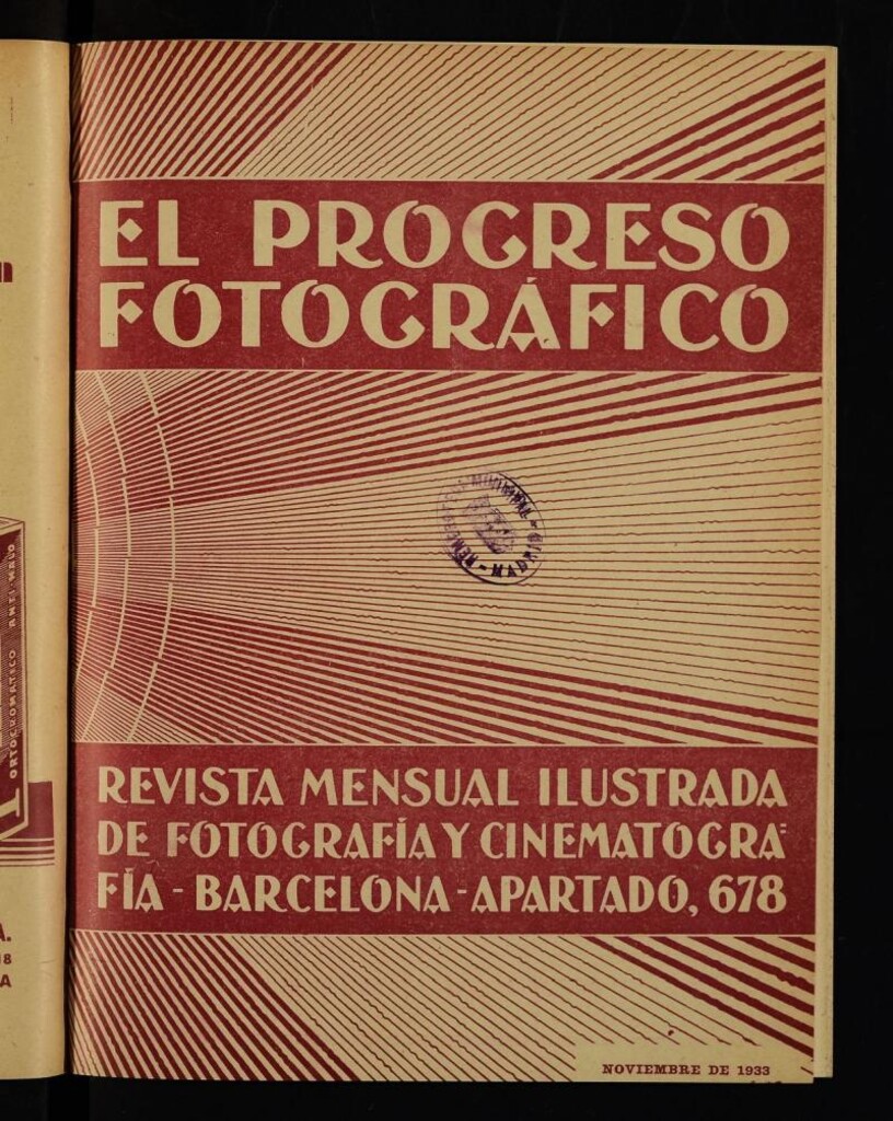 Miniatura de El Progreso Fotográfico : revista mensual ilustrada de fotografía y cinematografía. Año XIV, noviembre de 1933, nº 157