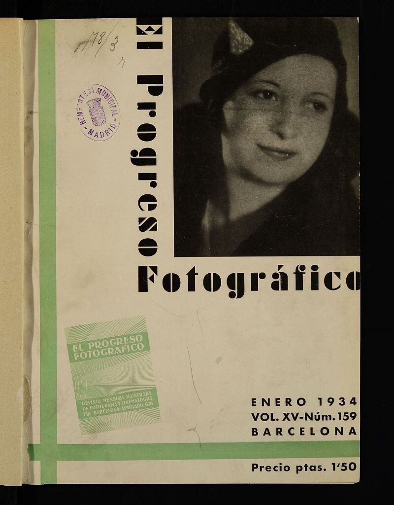 Miniatura de El Progreso Fotográfico : revista mensual ilustrada de fotografía y cinematografía.Vol XV, enero de 1934, nº 159