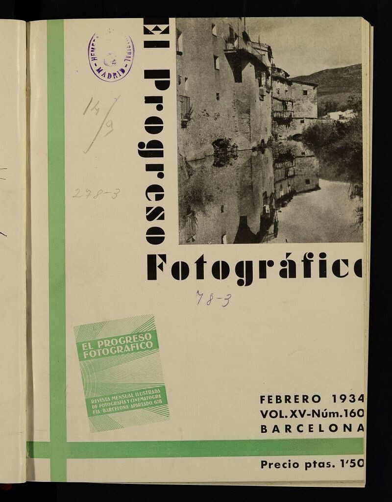Miniatura de El Progreso Fotográfico : revista mensual ilustrada de fotografía y cinematografía. Vol. XV, febrero de 1934, nº 160