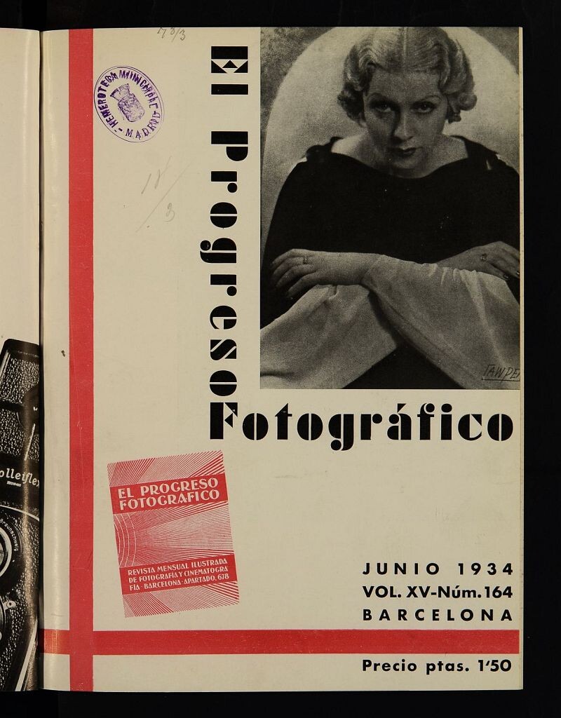 Miniatura de El Progreso Fotográfico : revista mensual ilustrada de fotografía y cinematografía. Vol. XV, junio de 1934, nº 164