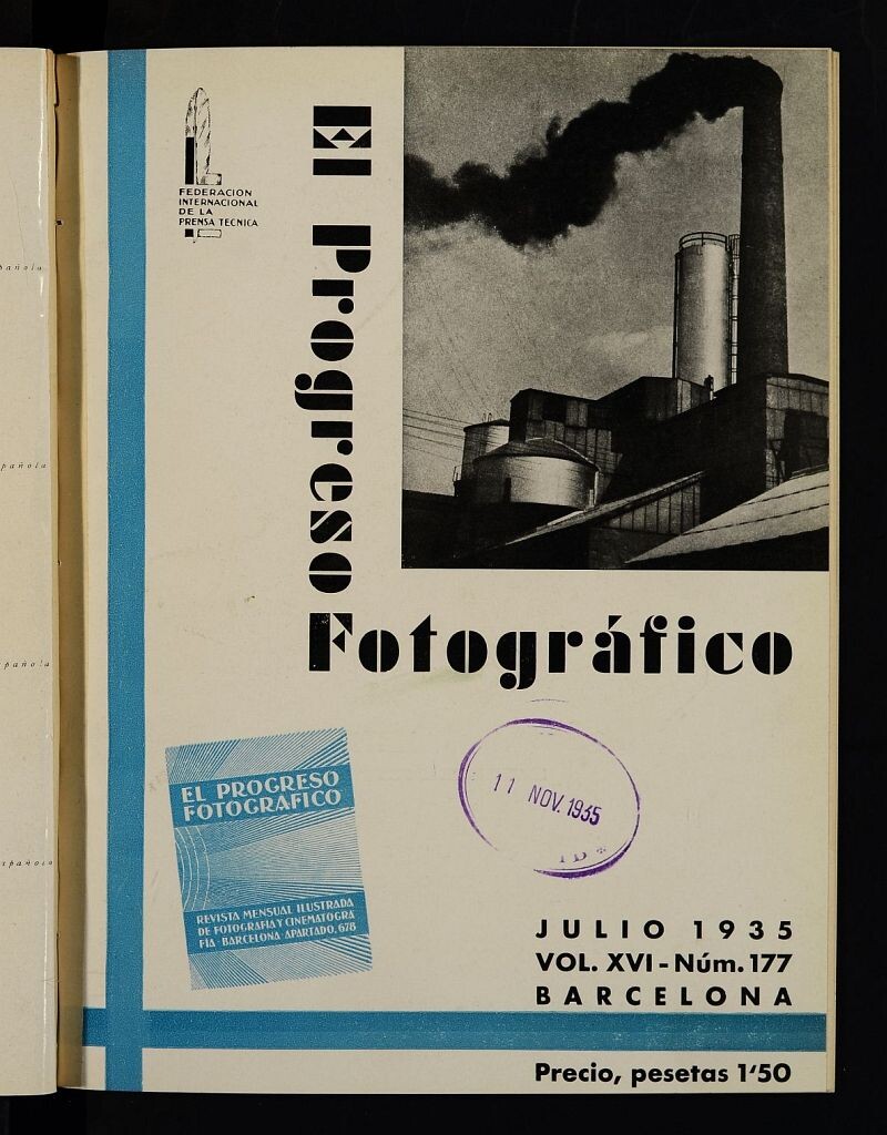 Miniatura de El Progreso Fotográfico : revista mensual ilustrada de fotografía y cinematografía. Vol.XVI, julio de 1935, nº 177