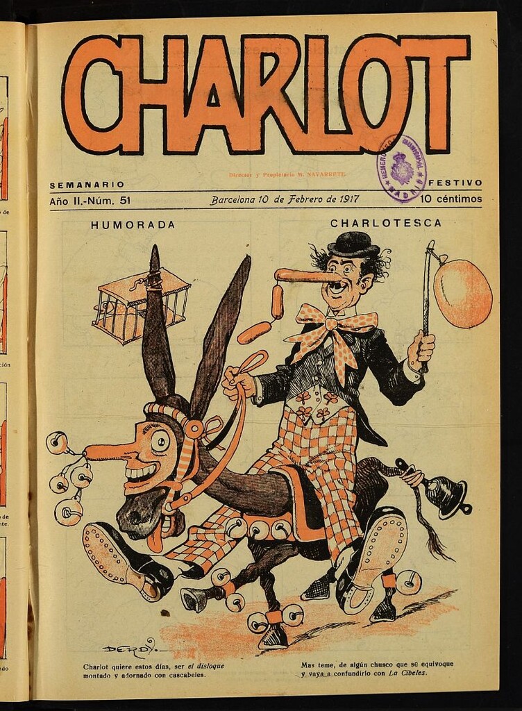 Miniatura de Charlot: semanario festivo del 10 de febrero de 1917, nº 51