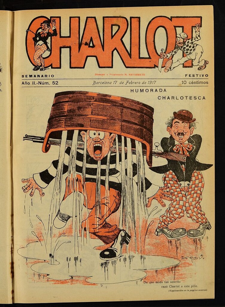 Miniatura de Charlot: semanario festivo del 17 de febrero de 1917, nº 52