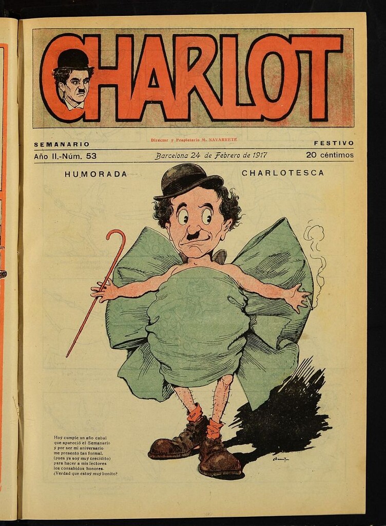 Miniatura de Charlot: semanario festivo del 24 de febrero de 1917, nº 53