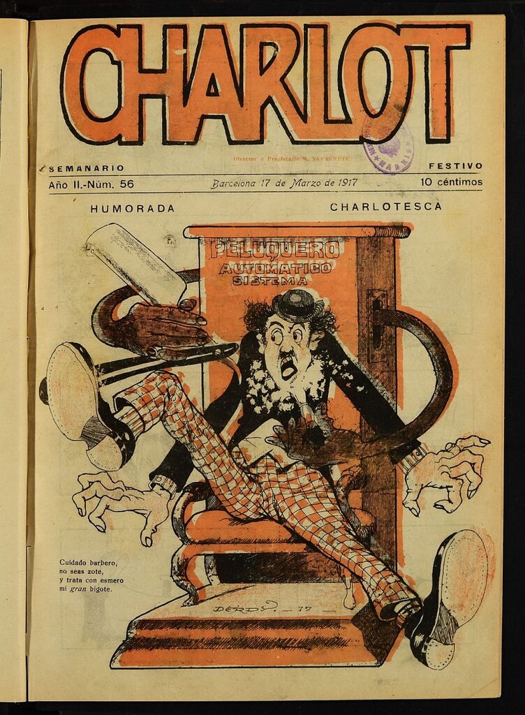 Miniatura de Charlot: semanario festivo del 17 de marzo de 1917, nº 56