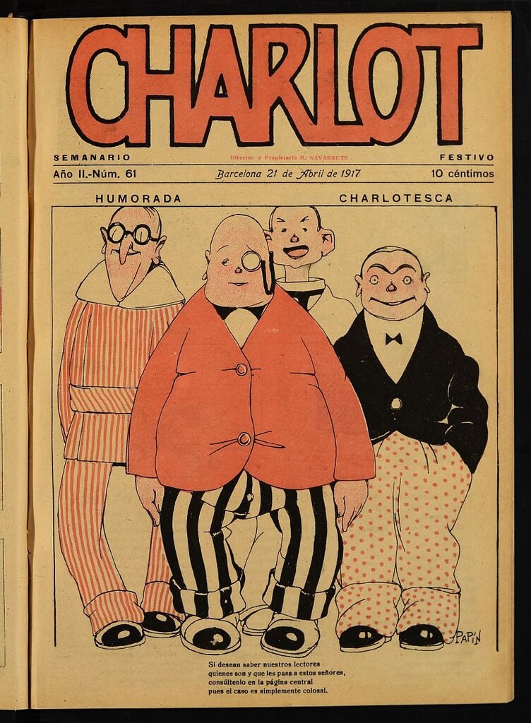 Miniatura de Charlot: semanario festivo del 21 de abril de 1917, nº 61