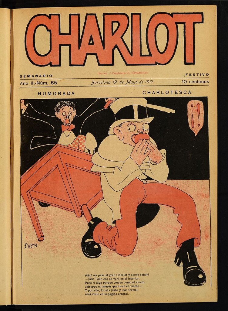 Miniatura de Charlot: semanario festivo del 19 de mayo de 1917, nº 65