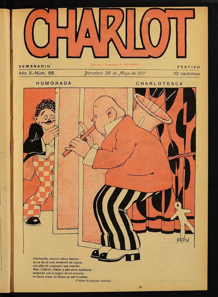 Miniatura de Charlot: semanario festivo del 26 de mayo de 1917, nº 66