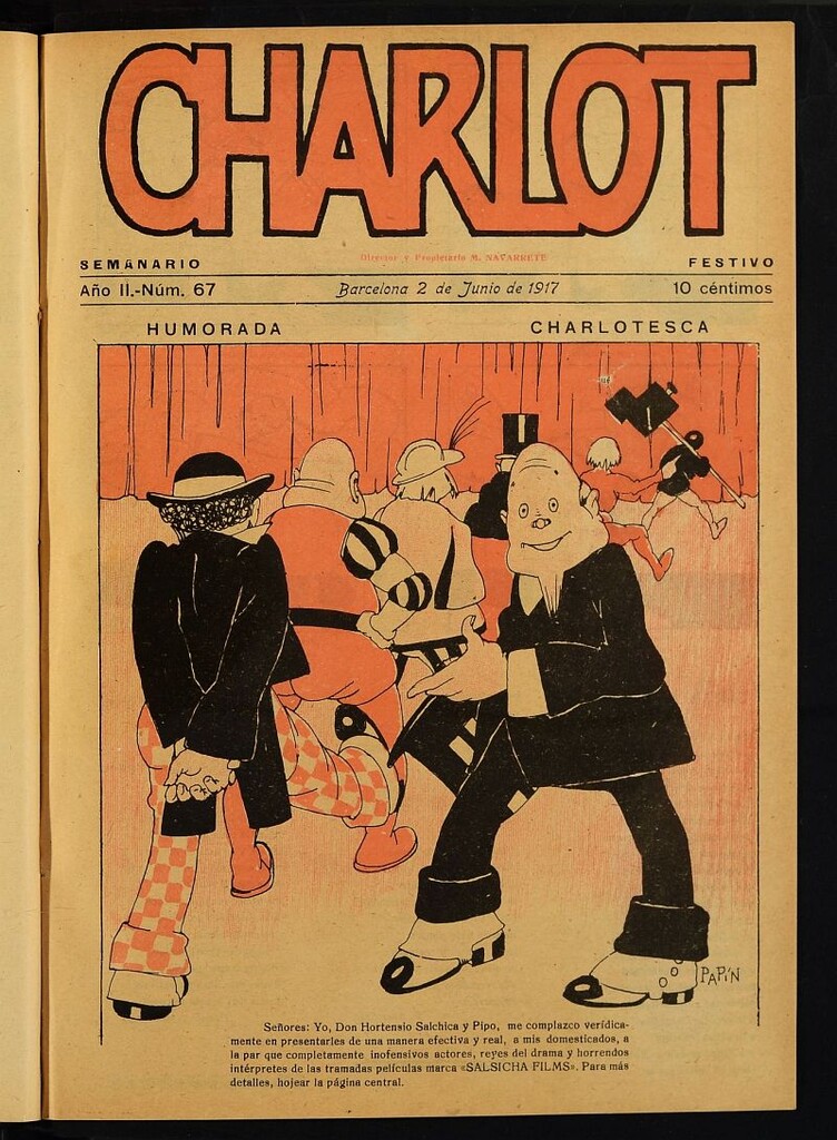 Miniatura de Charlot: semanario festivo del 2 de junio de 1917, nº 67