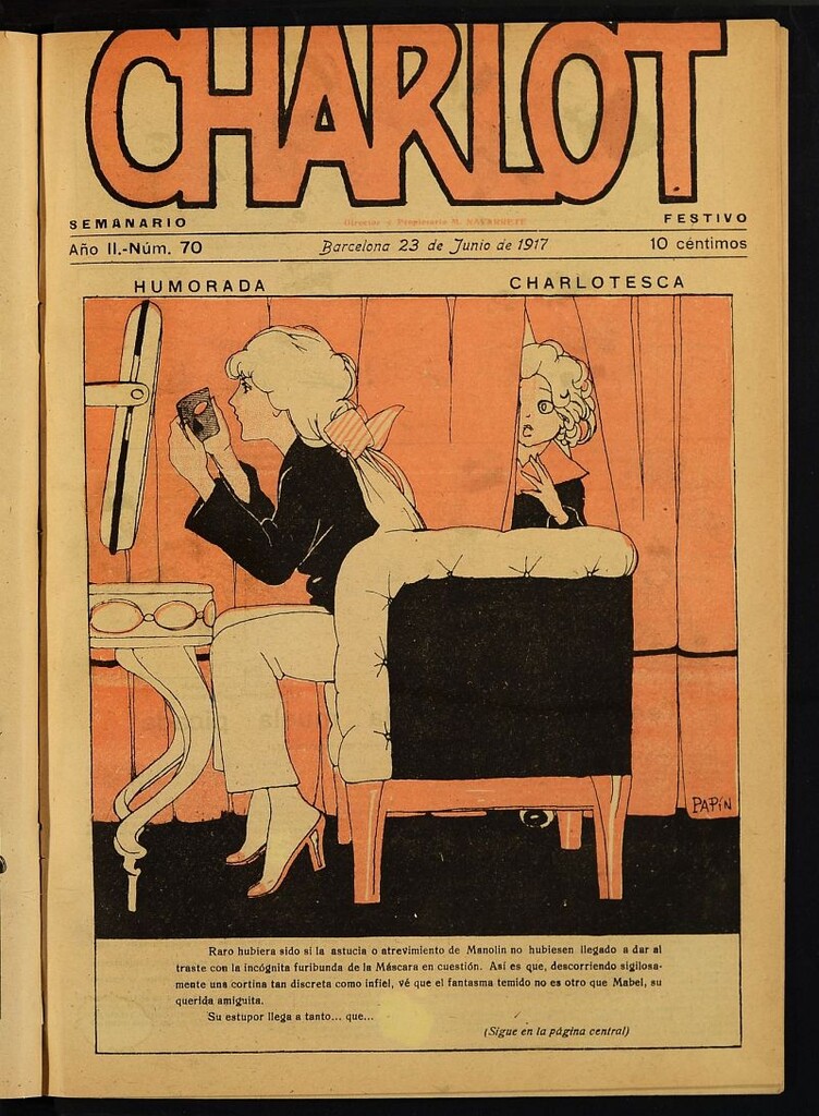Miniatura de Charlot: semanario festivo del 23 de junio de 1917, nº 70