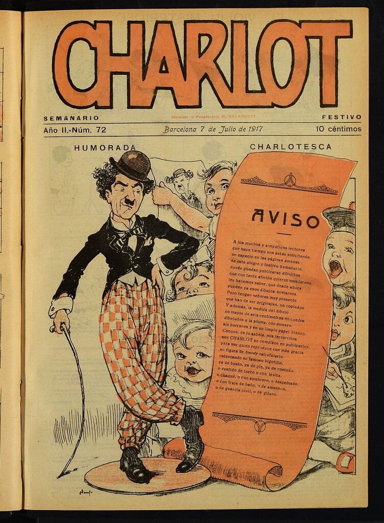 Miniatura de Charlot: semanario festivo del 7 de julio de 1917, nº 72