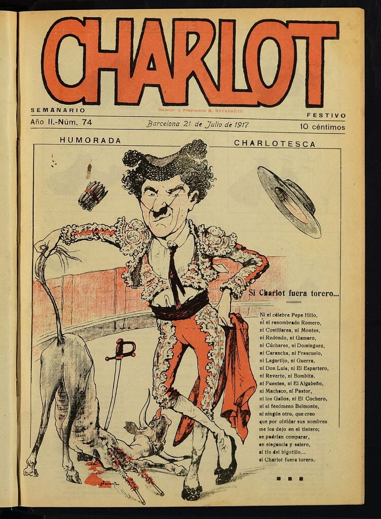 Miniatura de Charlot: semanario festivo del 21 de julio de 1917, nº 74