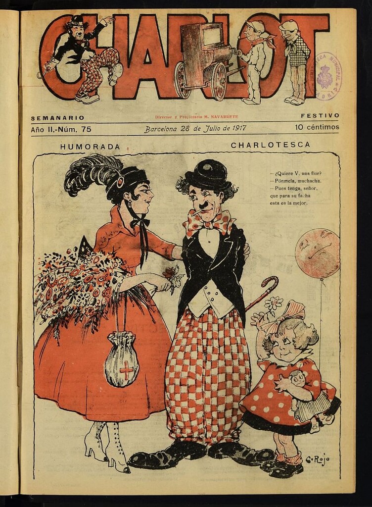 Miniatura de Charlot: semanario festivo del 28 de julio de 1917,nº 75