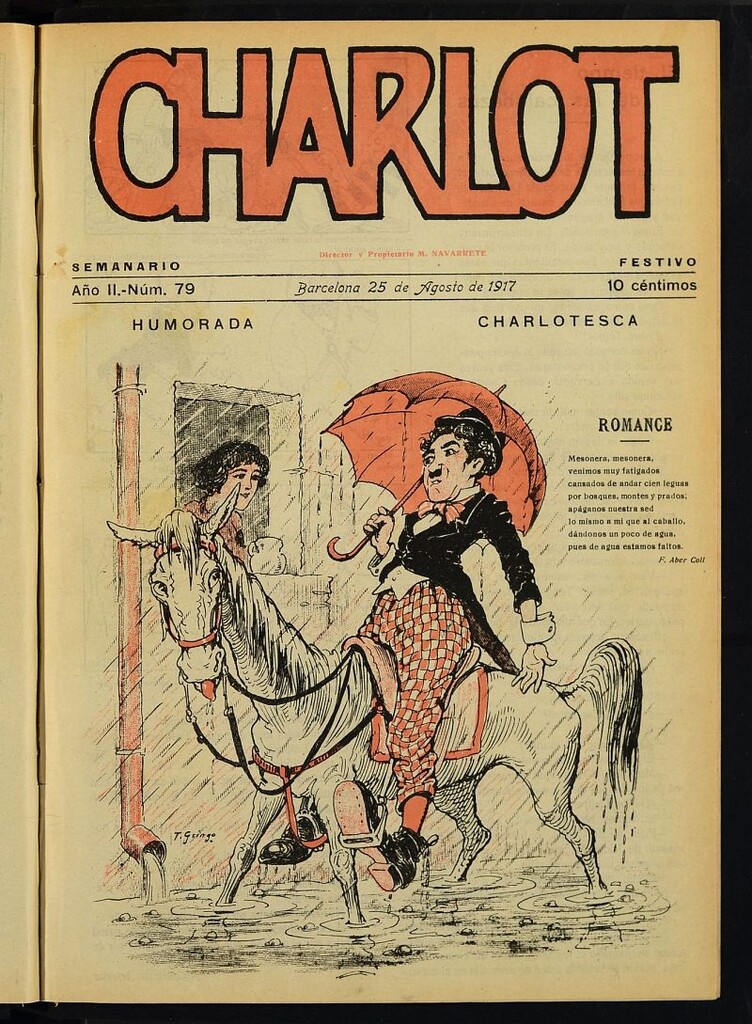 Miniatura de Charlot: semanario festivo del 25 de agosto de 1917,nº 79