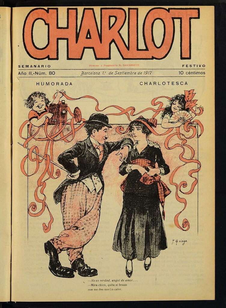 Miniatura de Charlot: semanario festivo del 1 de septiembre de 1917, nº 80