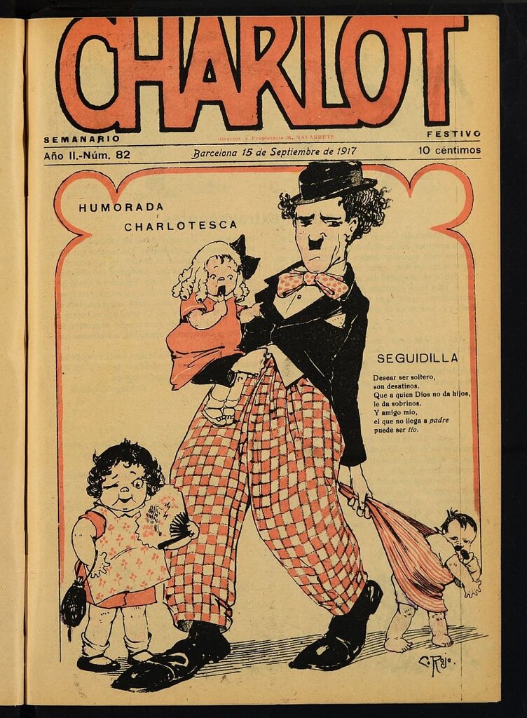 Miniatura de Charlot: semanario festivo del 15 de septiembre de 1917,nº 82