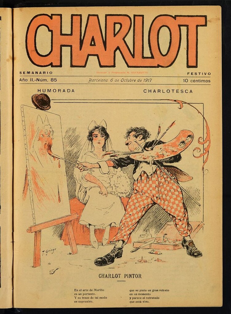 Miniatura de Charlot: semanario festivo del 6 de octubre de 1917, nº 85