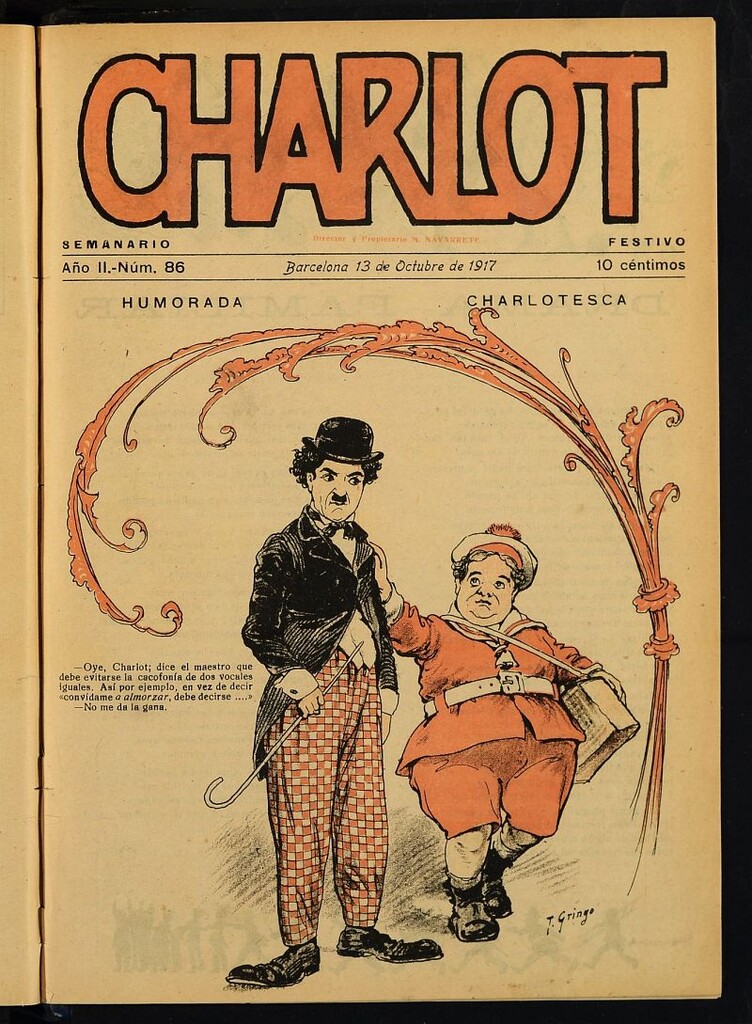Miniatura de Charlot: semanario festivo del 13 de octubre de 1917, nº 86