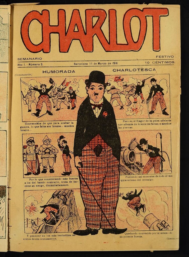 Miniatura de Charlot: semanario festivo del 11 de marzo de 1916, nº 3