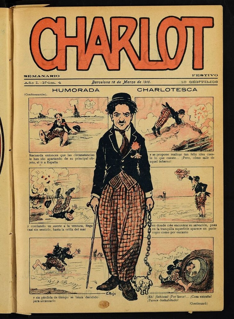 Miniatura de Charlot: semanario festivo del 18 de marzo de 1916, nº 4