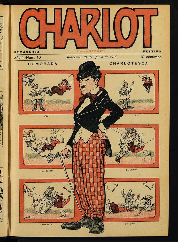 Miniatura de Charlot: semanario festivo del 10 de junio de 1916, nº 16