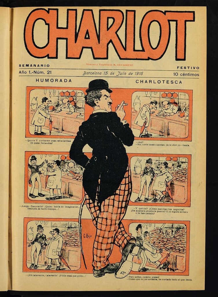Miniatura de Charlot: semanario festivo del 15 de julio de 1916, nº 21