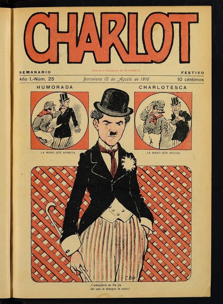 Miniatura de Charlot: semanario festivo del 12 de agosto de 1916, nº 25