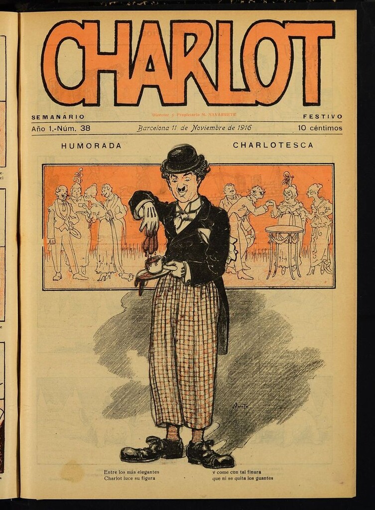 Miniatura de Charlot: semanario festivo del 11 de noviembre de 1916, nº 38