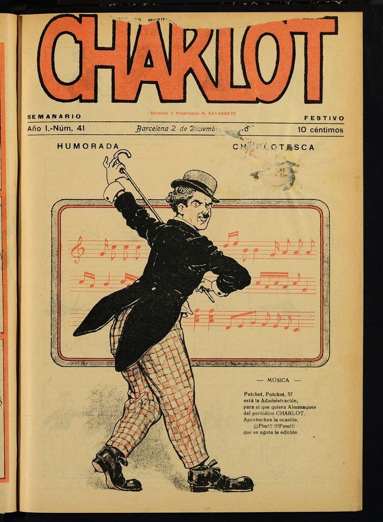 Miniatura de Charlot: semanario festivo del 2 de diciembre de 1916, nº 41